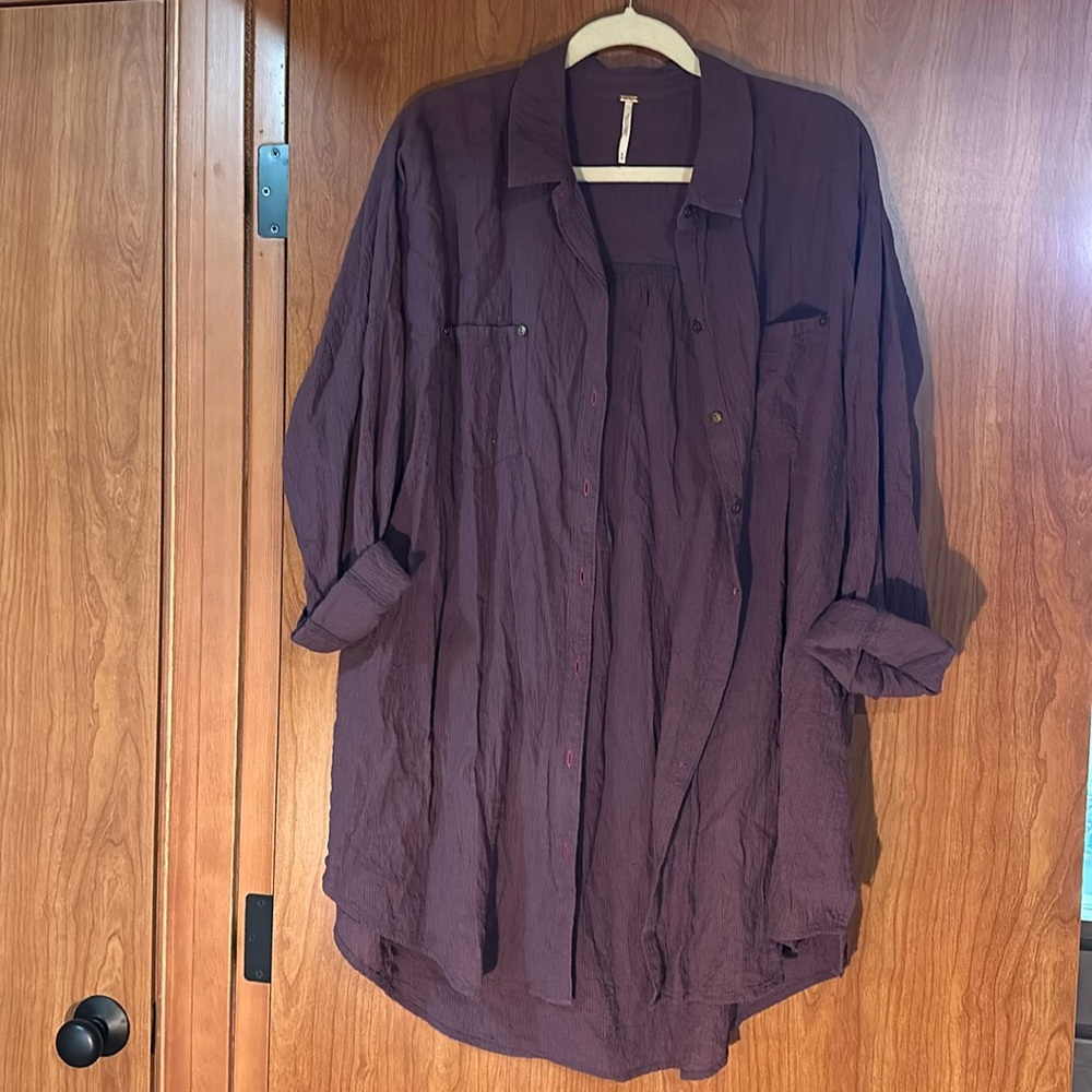 Free People oversized shirt
